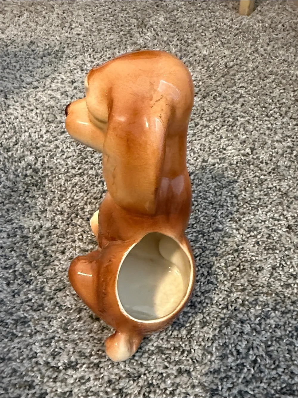VINTAGE ROYAL COPLEY COCKER SPANIEL PUPPY DOG PLANTER 7-1/2